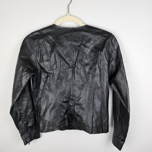 LOFT Vegan Leather Moto Jacket 0P - Picture 2 of 5